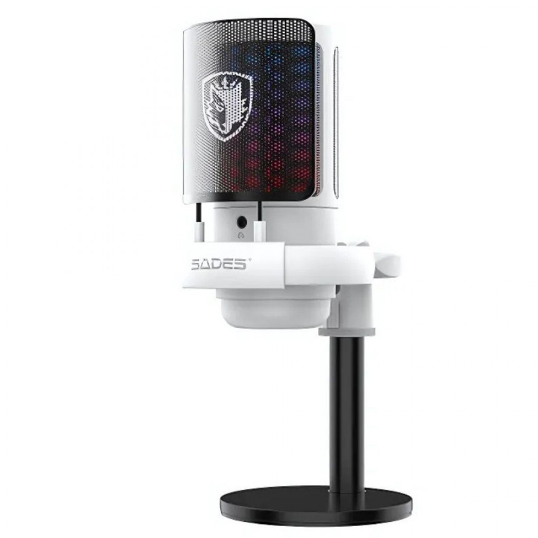 Sades TYTO RGB Gaming Microphone - White Sades TYTO RGB Gaming Microphone - White